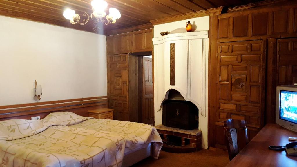 TV a/nebo společenská místnost v ubytování Chakarova Guest House