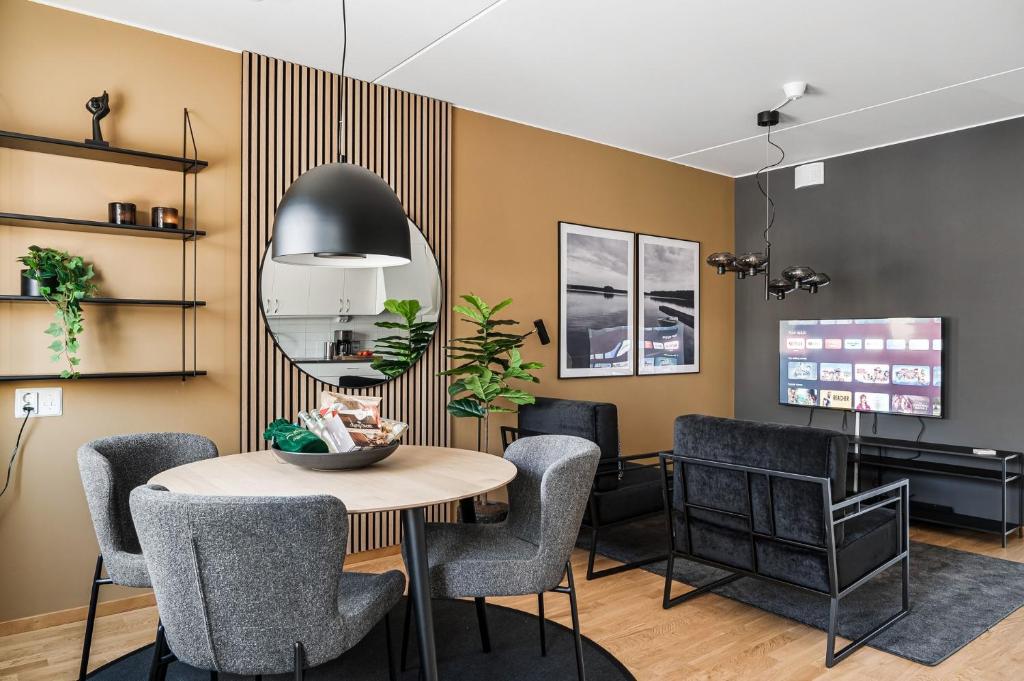 Posezení v ubytování Guestly Homes - Elite Business Suite