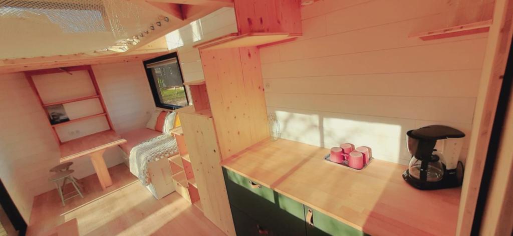 Kuchyň nebo kuchyňský kout v ubytování Tiny house