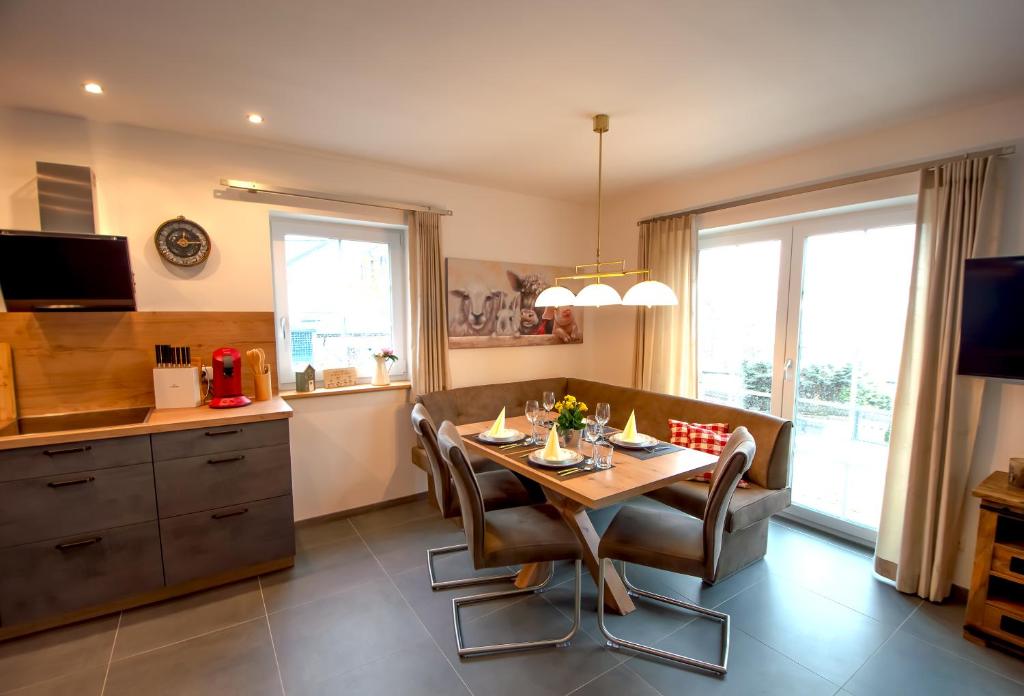 Kuchyň nebo kuchyňský kout v ubytování Ferienhaus Benedikt