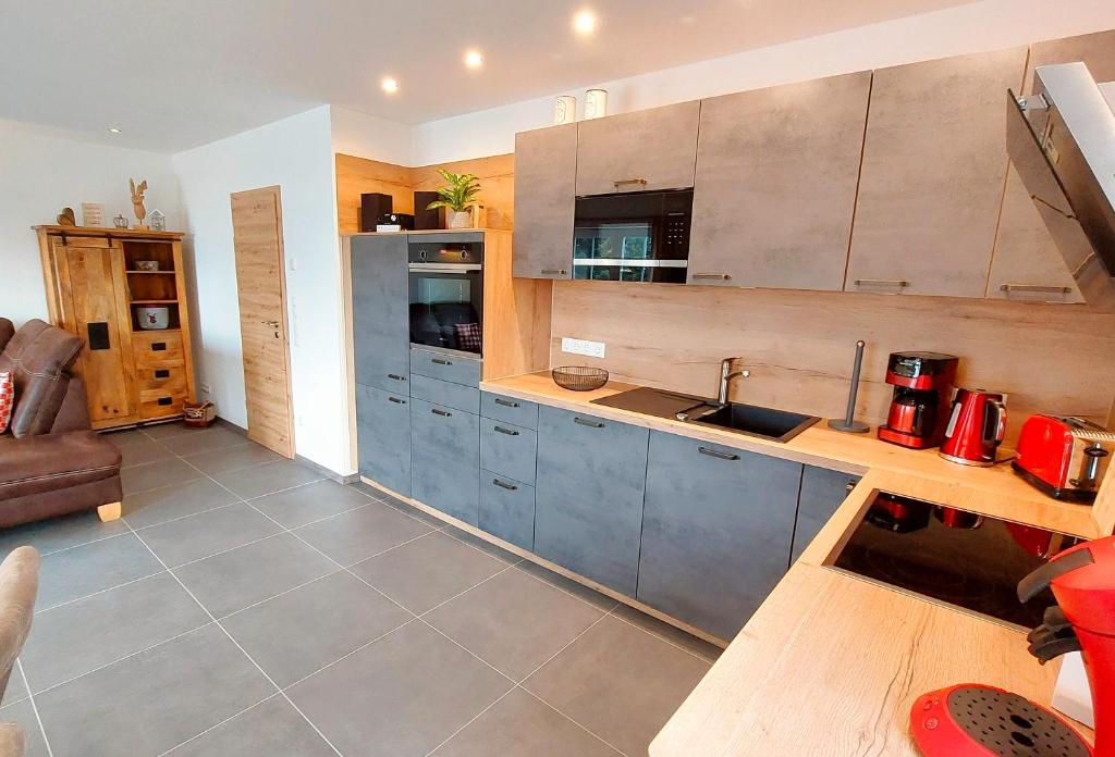 Kuchyň nebo kuchyňský kout v ubytování Ferienhaus Benedikt