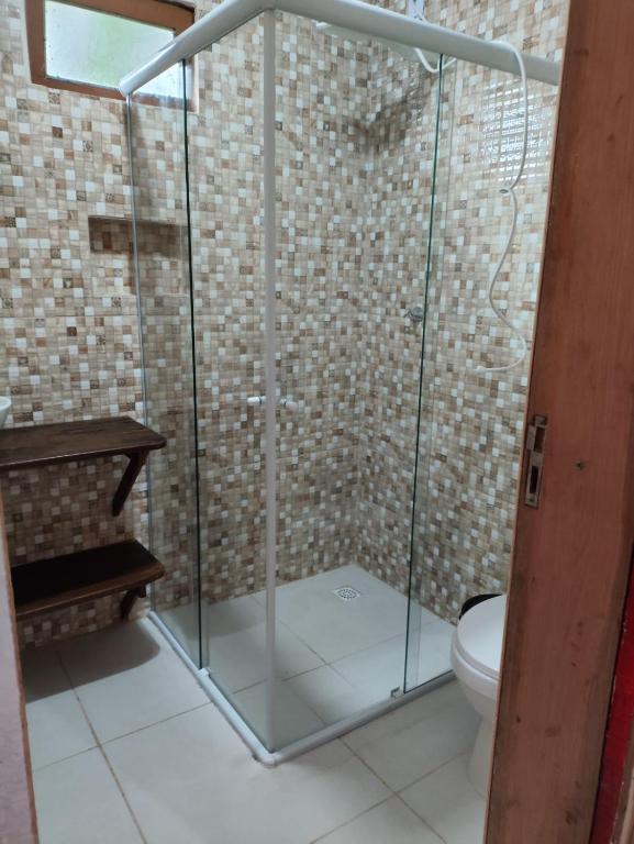 Koupelna v ubytování Fazenda São Matheus