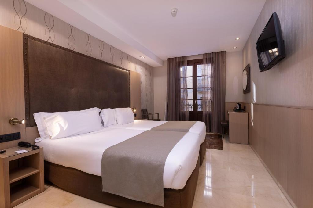 TV a/nebo společenská místnost v ubytování Gran Hotel Barcino