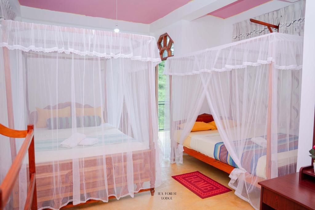Postel nebo postele na pokoji v ubytování Tea Forest Lodge