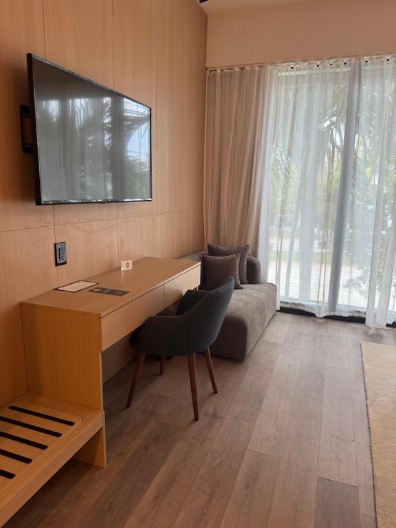 TV a/nebo společenská místnost v ubytování The March Hotel