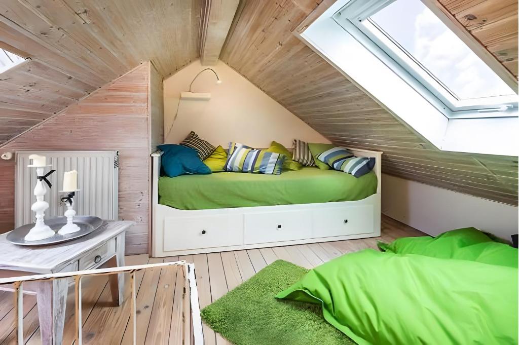 Postel nebo postele na pokoji v ubytování Ferienwohnung 'Am alten Rathaus'