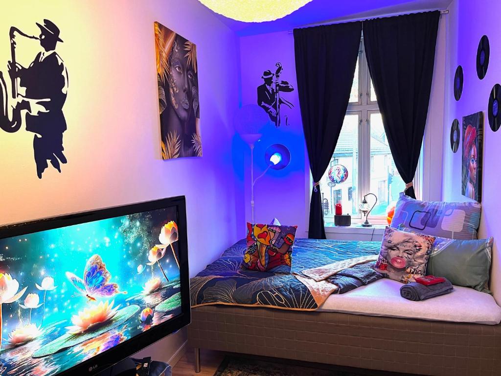 TV a/nebo společenská místnost v ubytování Sweet home