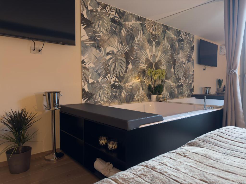Postel nebo postele na pokoji v ubytování Il Cervo Chambres d'hôtes