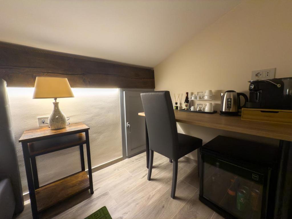 Kuchyň nebo kuchyňský kout v ubytování Il Cervo Chambres d'hôtes
