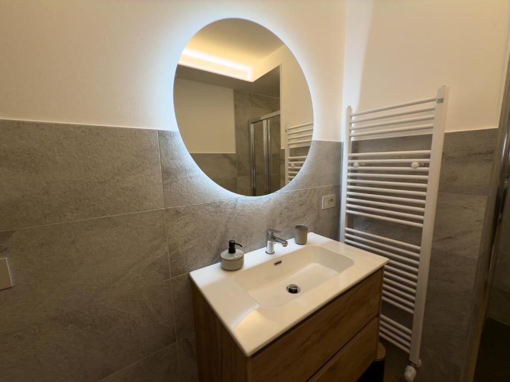 Koupelna v ubytování Il Cervo Chambres d'hôtes
