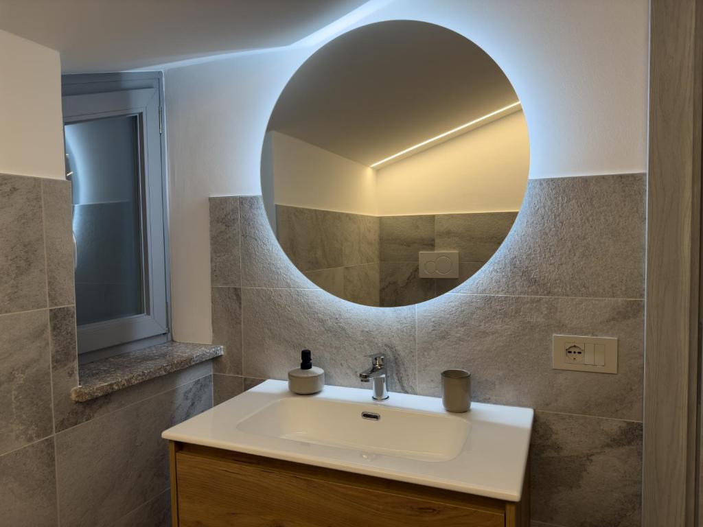 Koupelna v ubytování Il Cervo Chambres d'hôtes