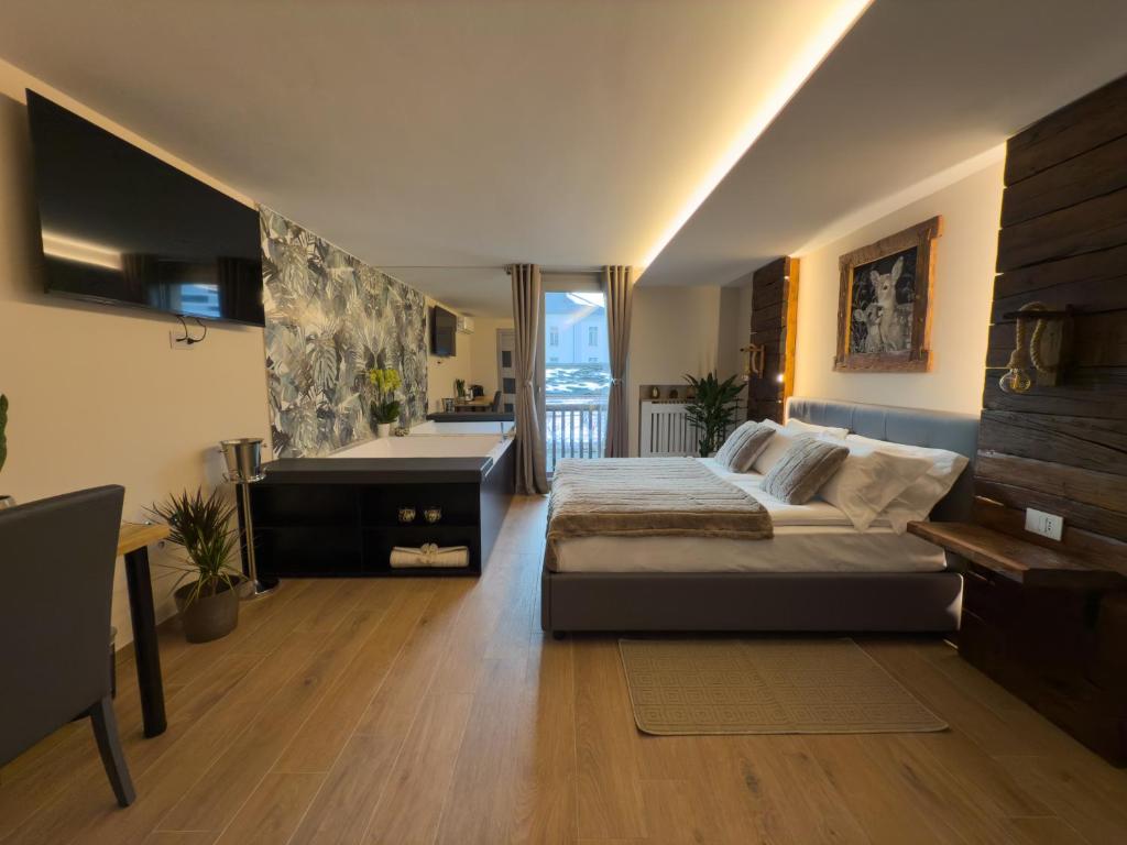 Postel nebo postele na pokoji v ubytování Il Cervo Chambres d'hôtes