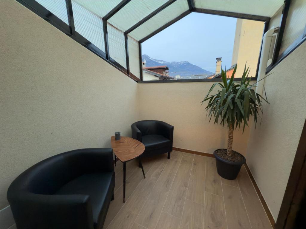 Posezení v ubytování Il Cervo Chambres d'hôtes