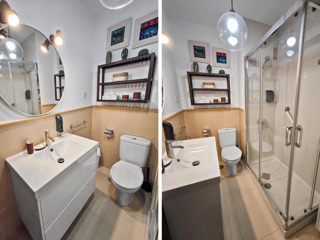 Koupelna v ubytování Apartamento Medina
