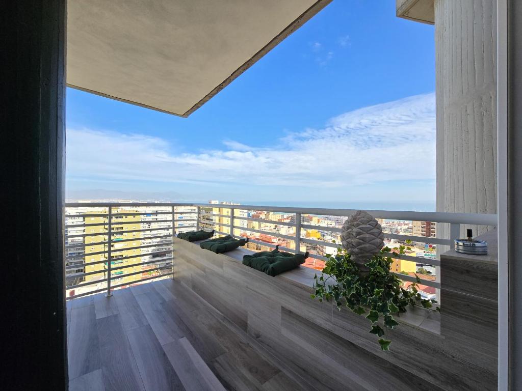 Balkón nebo terasa v ubytování Special Sky Suite - Sea & Mountain Views- Torremolinos Center