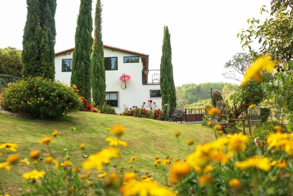 Zahrada ubytování Las Estrellas Agrohotel