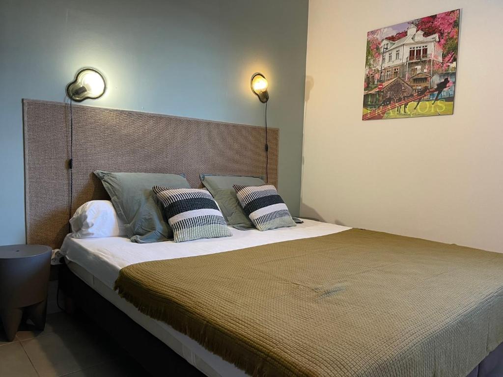 Postel nebo postele na pokoji v ubytování Villa Jalna Zamana 2 chambres piscine privée jardin