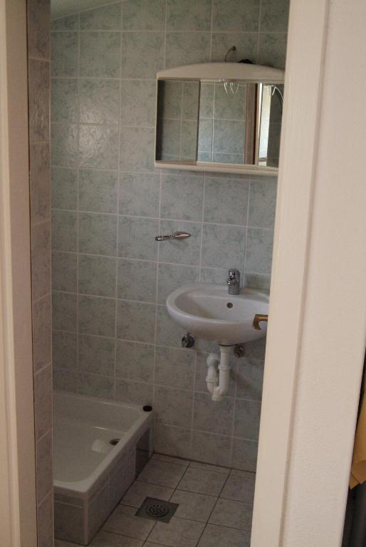 Koupelna v ubytování Apartments Primorac Podaca
