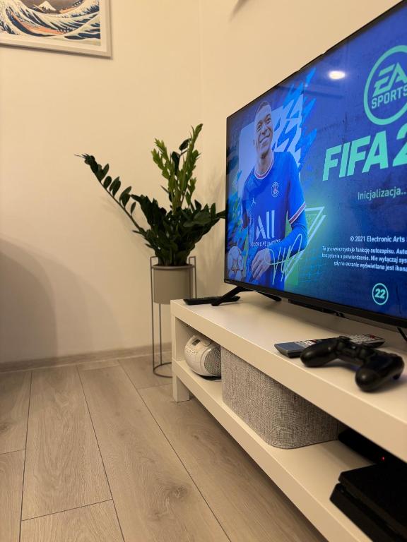 TV a/nebo společenská místnost v ubytování Apartament 8