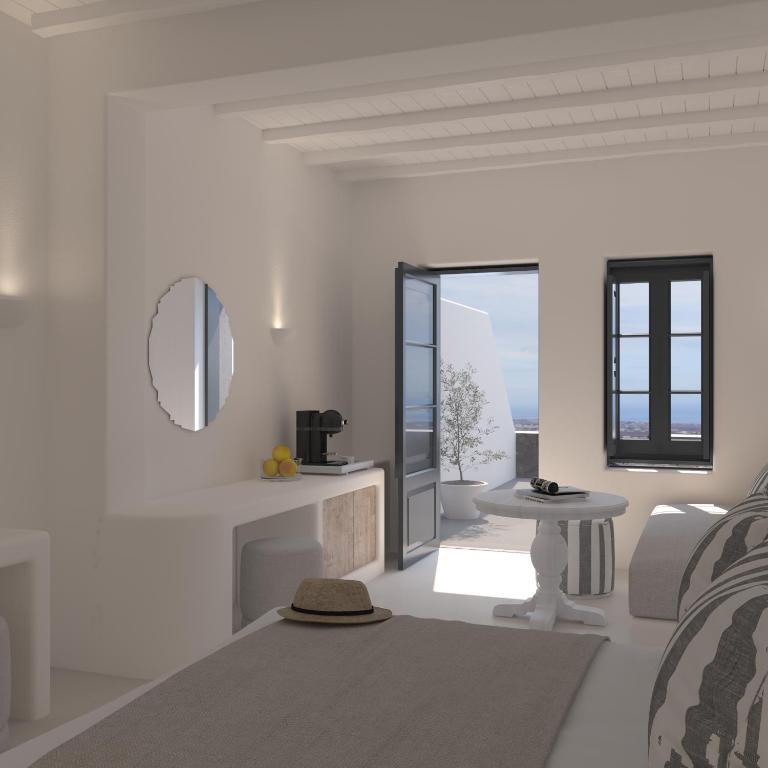 Posedenie v ubytovaní Carpe Diem Santorini