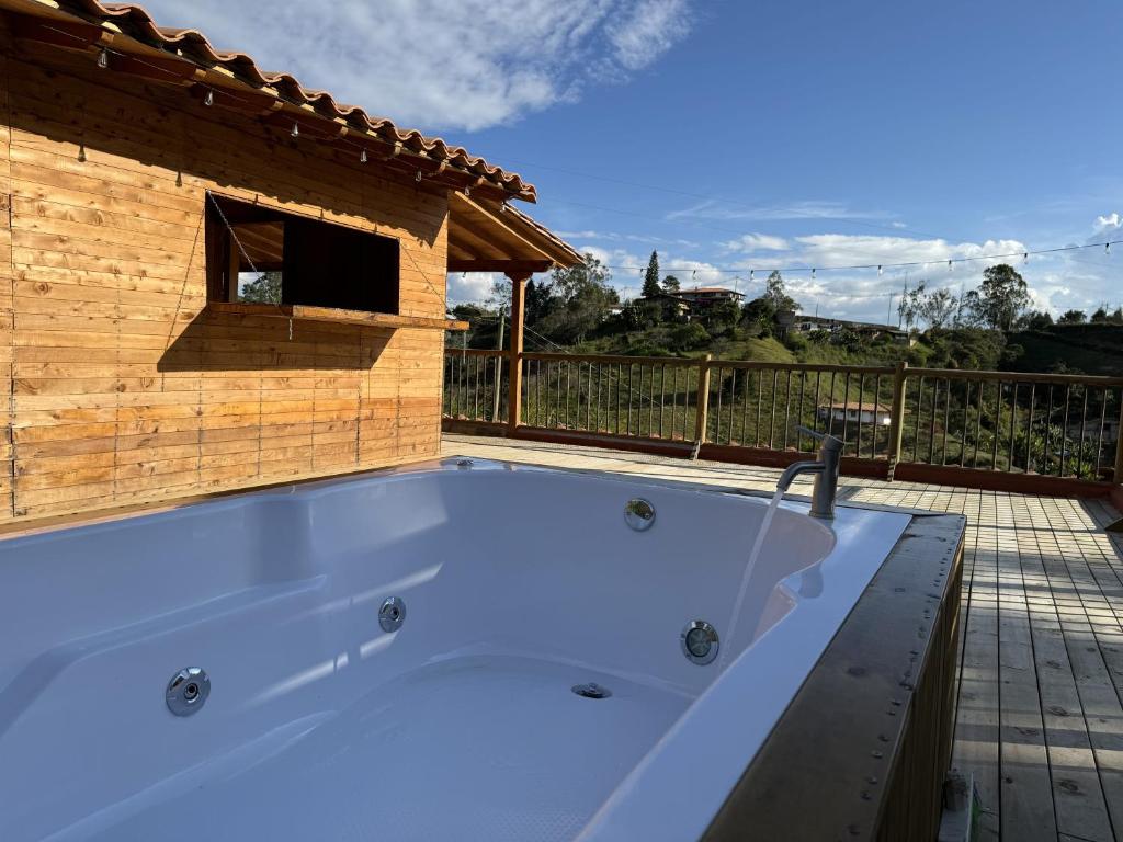 Fotografie z fotogalerie ubytování La Cabaña de Blue v destinaci Guarne