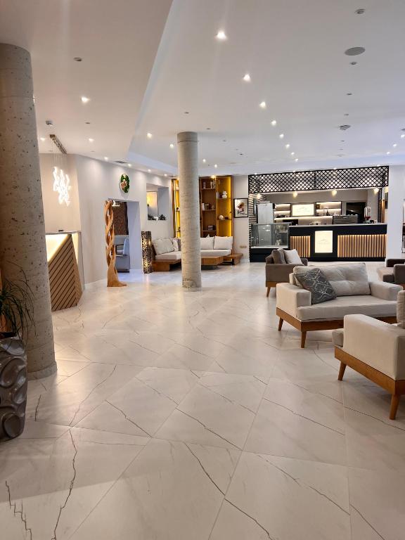Posezení v ubytování Designer apartment at Pirin Sense