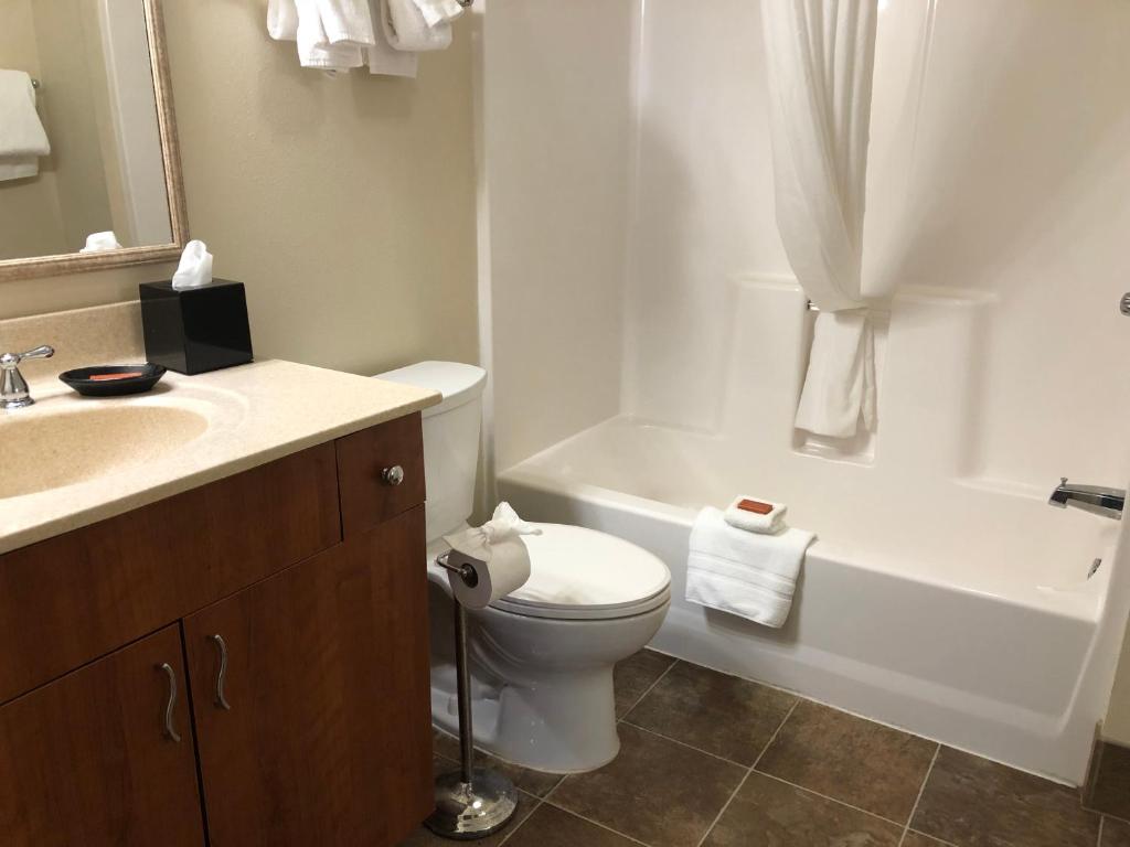 Koupelna v ubytování Aspen Suites Hotel Haines