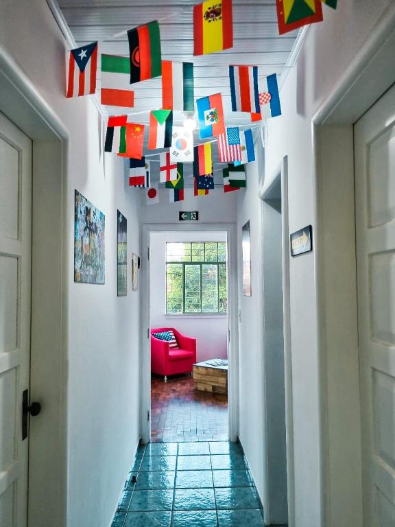 Postel nebo postele na pokoji v ubytování Hostel Kaizen Curitiba