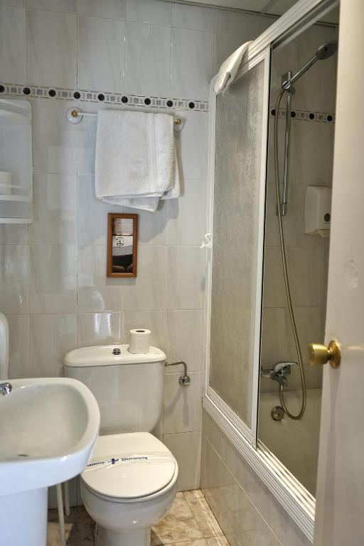 Kúpeľňa v ubytovaní Hostal Mainz