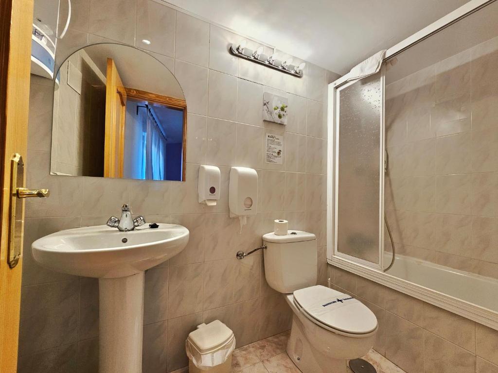 Kúpeľňa v ubytovaní Hostal Mainz