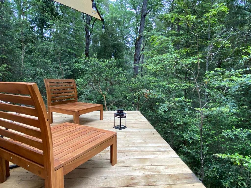 Zahrada ubytování Glamping Dos Rios