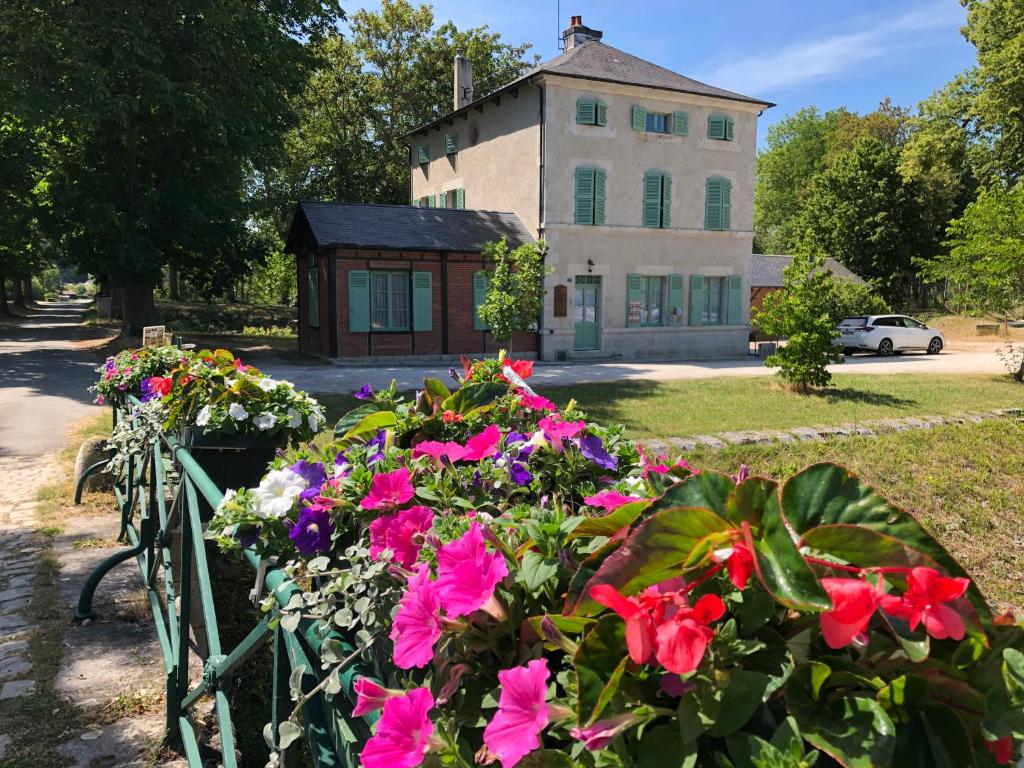 Zahrada ubytování Le relais de Mantelot