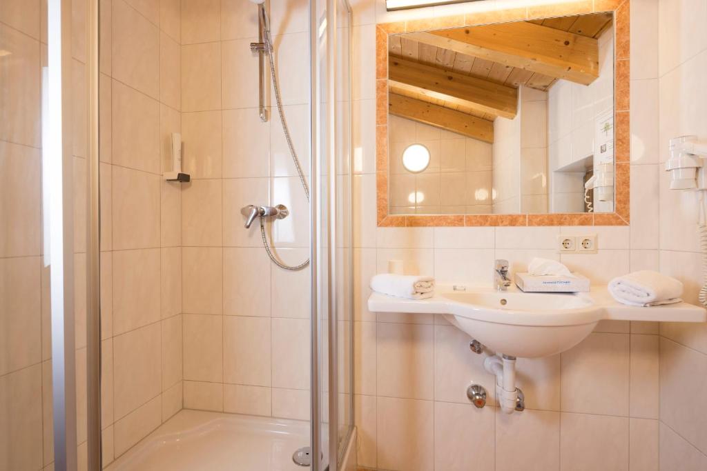 Koupelna v ubytování Gasthaus Jakober