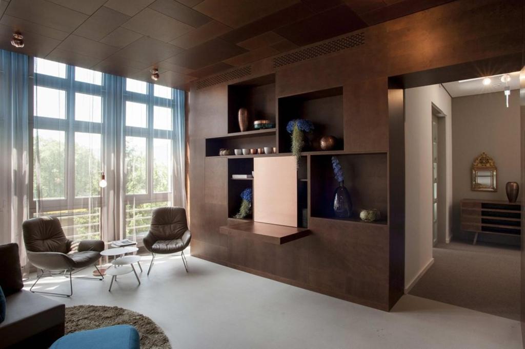 Posezení v ubytování EMA House Hotel Suites