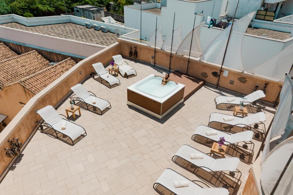 Balkón nebo terasa v ubytování Corte Di Nettuno - CDSHotels