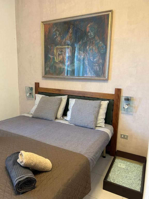Postel nebo postele na pokoji v ubytování Salesiani rooms