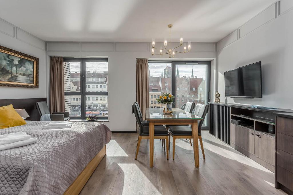 Posteľ alebo postele v izbe v ubytovaní Rent like home - Apartamenty w Deo Plaza