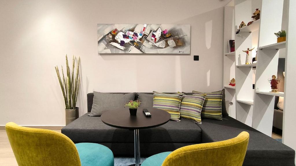 Posezení v ubytování Dk Luxury Studio Xanthi