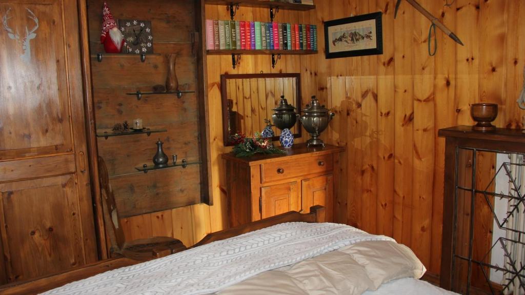Postel nebo postele na pokoji v ubytování Apartment Les Guides