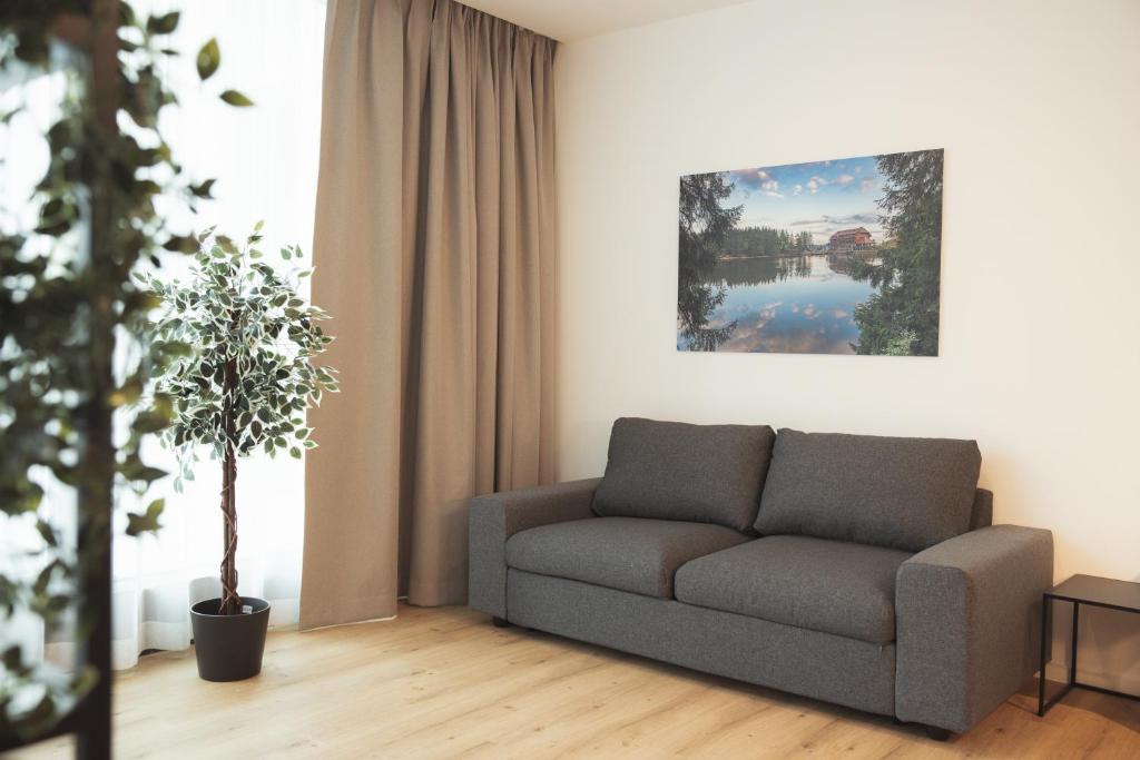 Posezení v ubytování Black Forest Suites