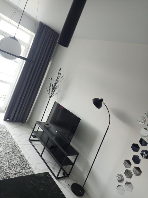 TV a/nebo společenská místnost v ubytování NEW modern apartment