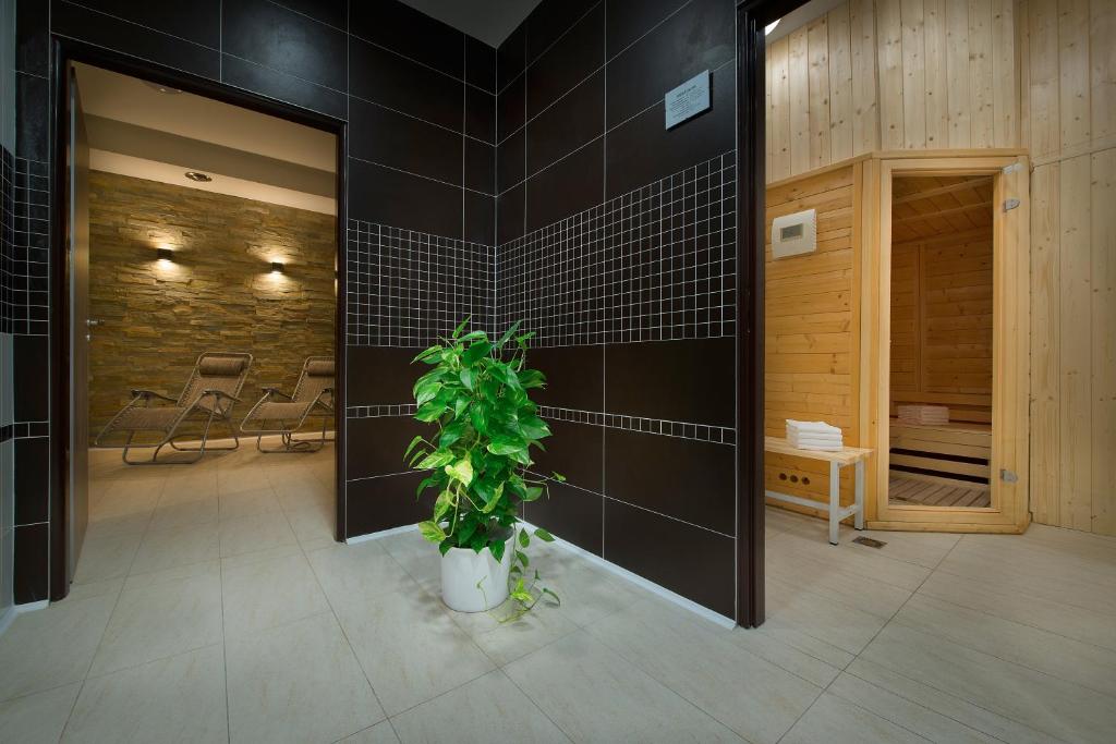 Koupelna v ubytování Hotel Kraskov Active Resort