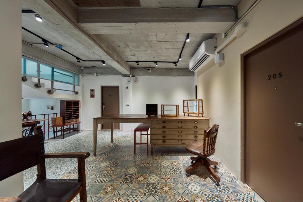 Kuchyň nebo kuchyňský kout v ubytování Sanhe Hotel