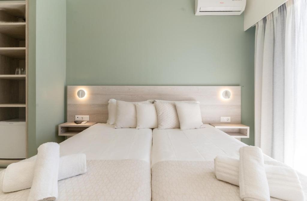 Letto o letti in una camera di Siviris Golden Beach