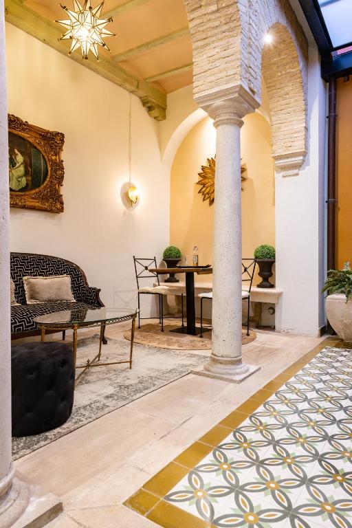 Część wypoczynkowa w obiekcie Teatro Suites Málaga