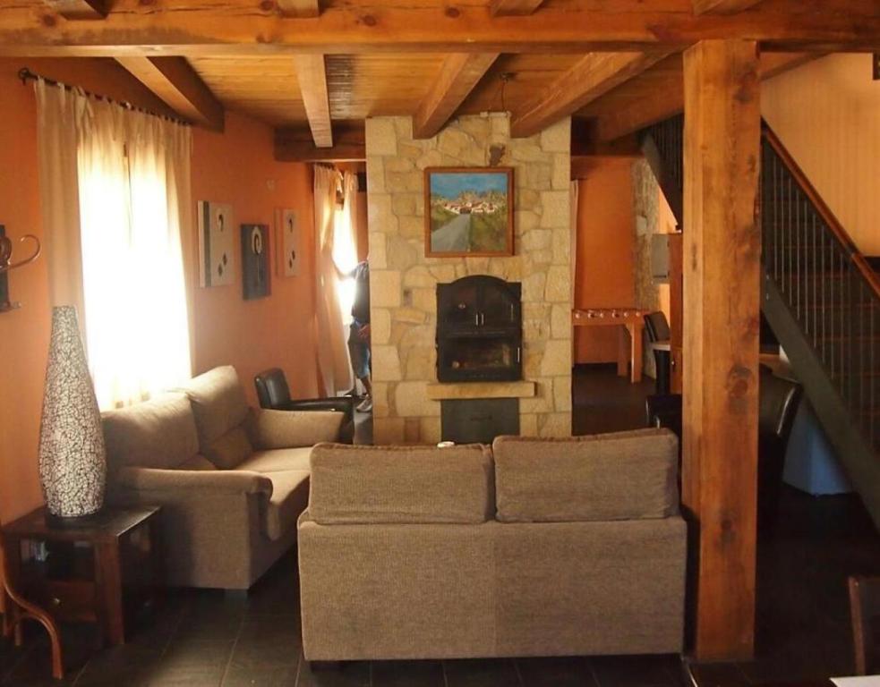 Χώρος καθιστικού στο Casa Los Barruecos