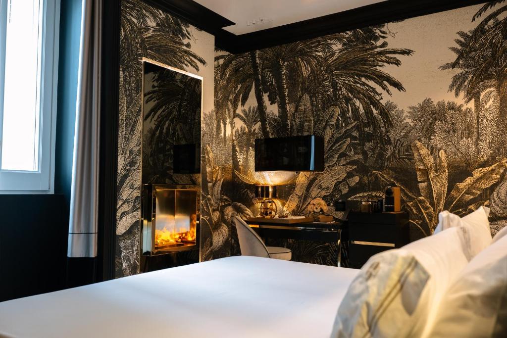 Postel nebo postele na pokoji v ubytování Bra Hotel