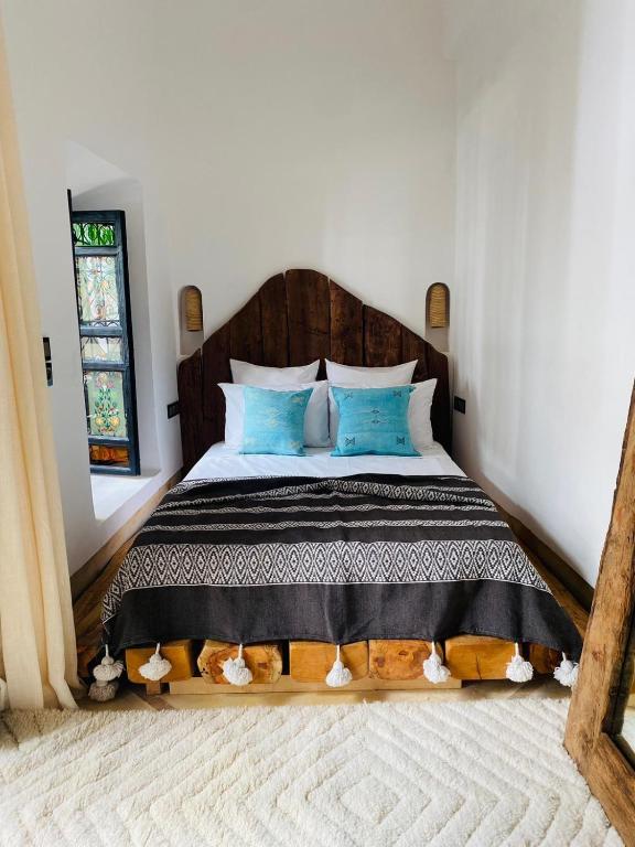 Postel nebo postele na pokoji v ubytování Riad Casa nomad