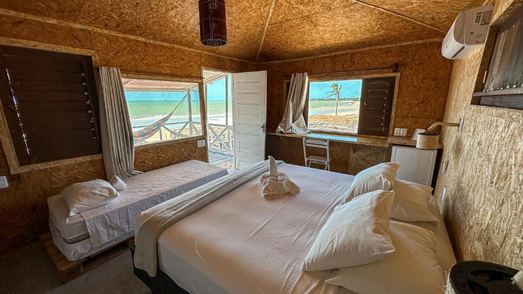 Ένα ή περισσότερα κρεβάτια σε δωμάτιο στο Casa Janjão