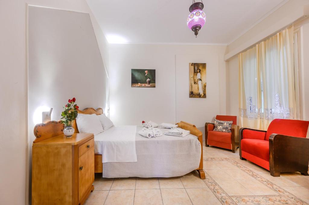Posezení v ubytování Seafalios Villa